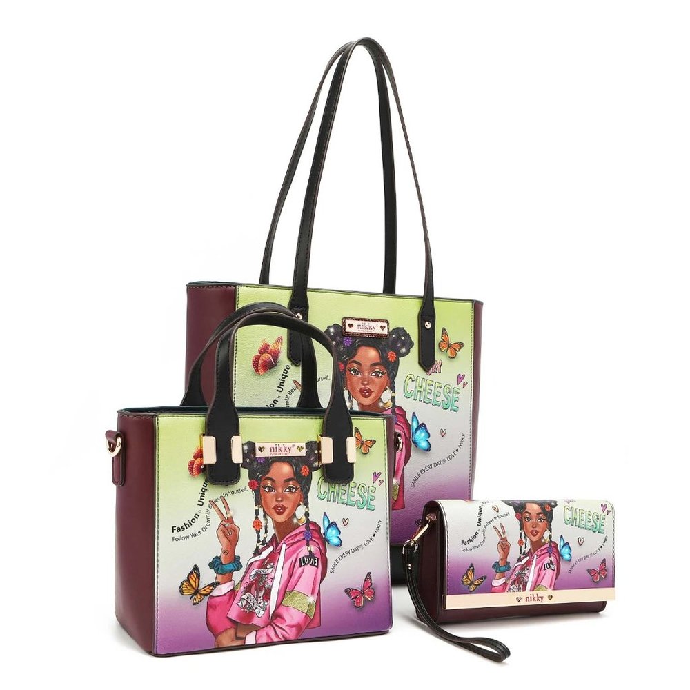Alyssa Dreams Tote Bag 3-Piece Set NK12242